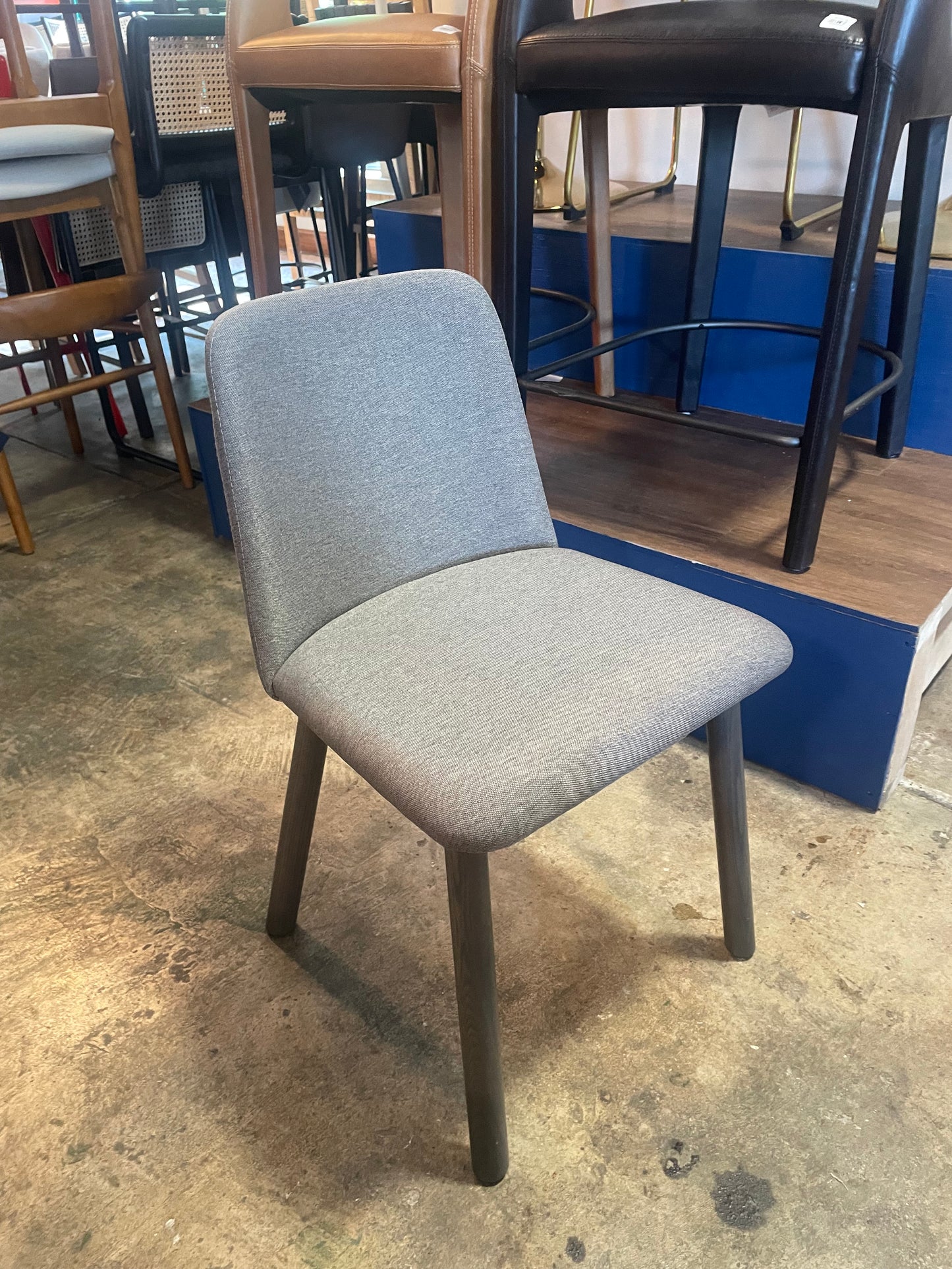 Pewter & smoke small Blu Dot chair 🩶