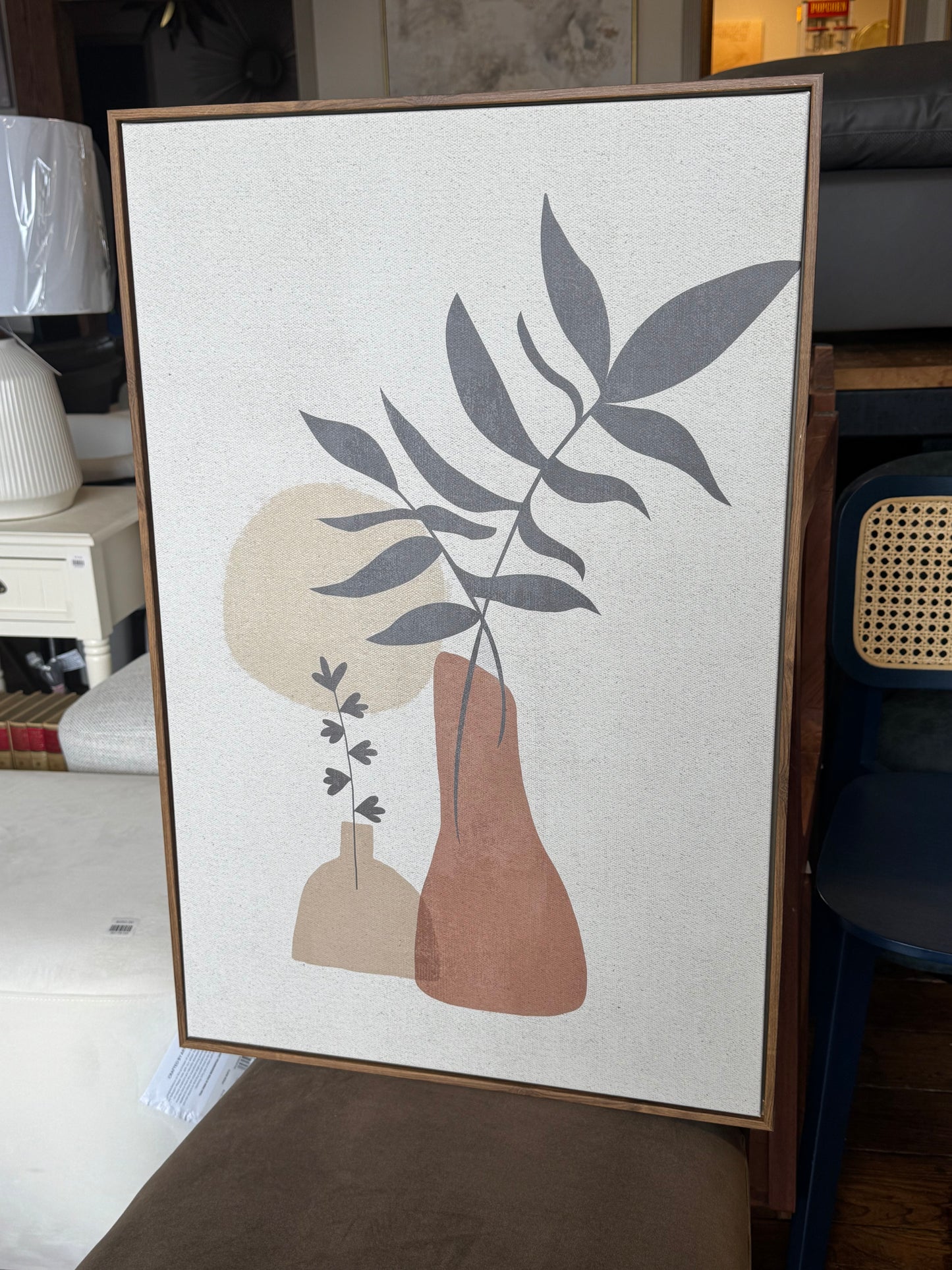 Boho 20x30 neutral plant canvas print 🌿e