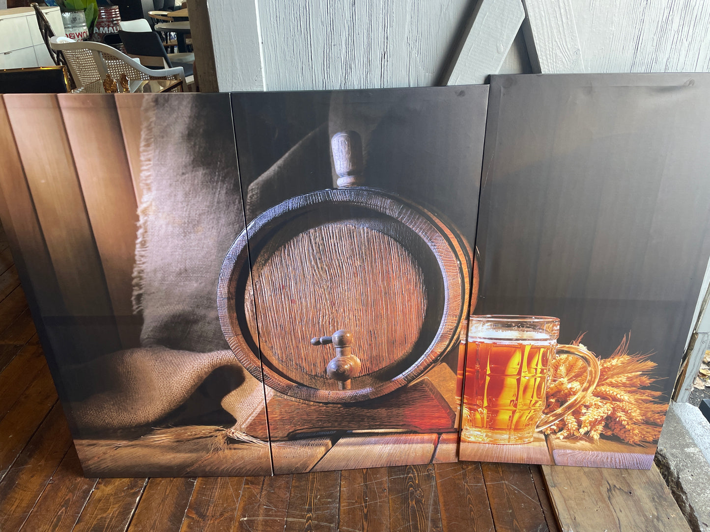 40x60 triptych bar canvas 🍺
