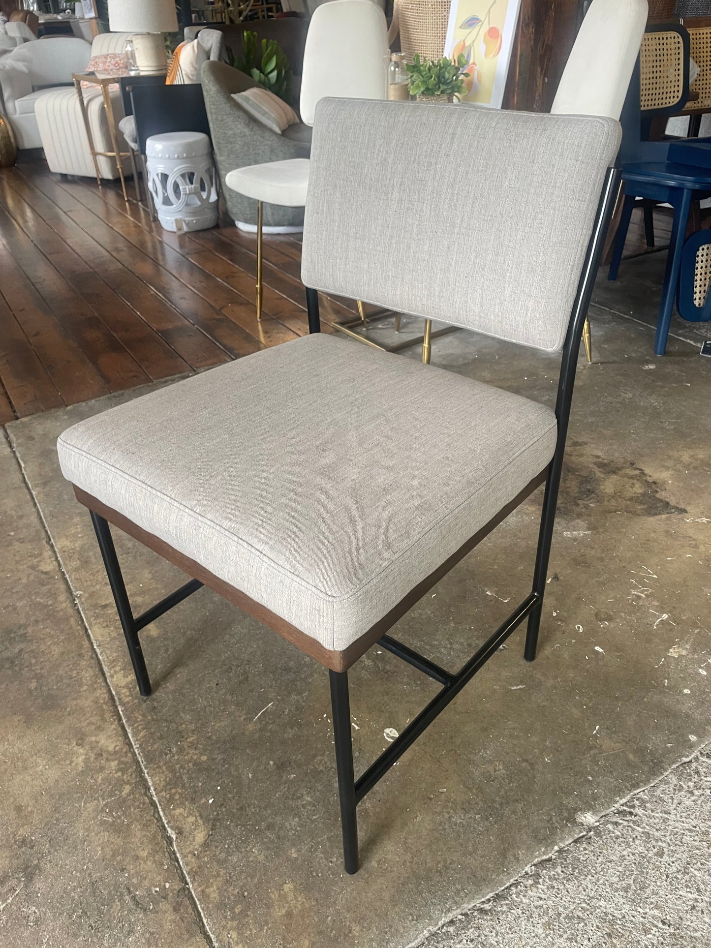 Four Hands modern grey desk or accent chair ✍🏻