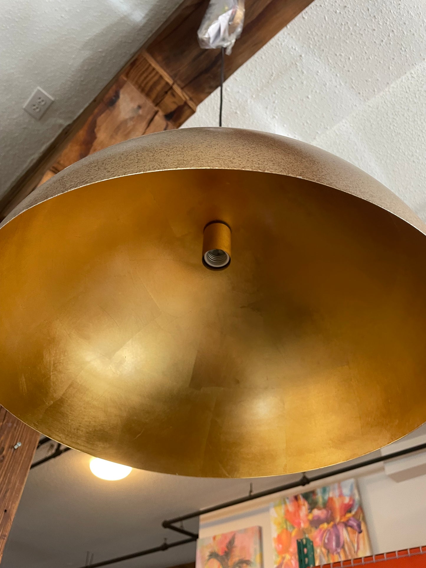 Gold speckled pendant light ⚜️