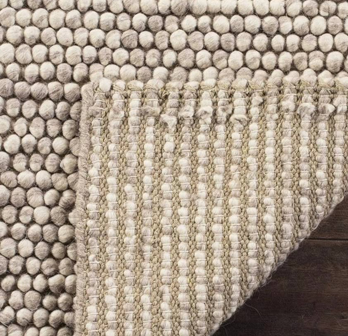 12x18 beige wool rug 🪴