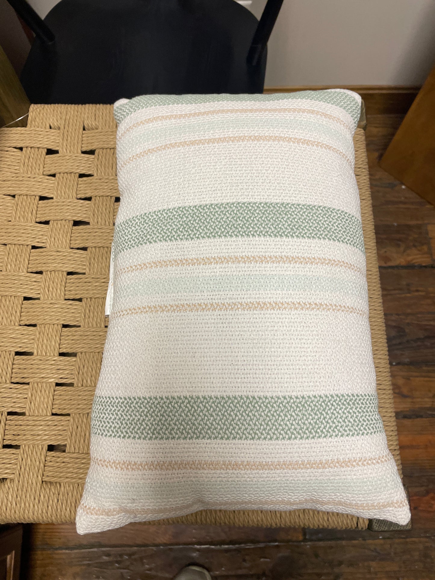 Striped throw pillow 💚