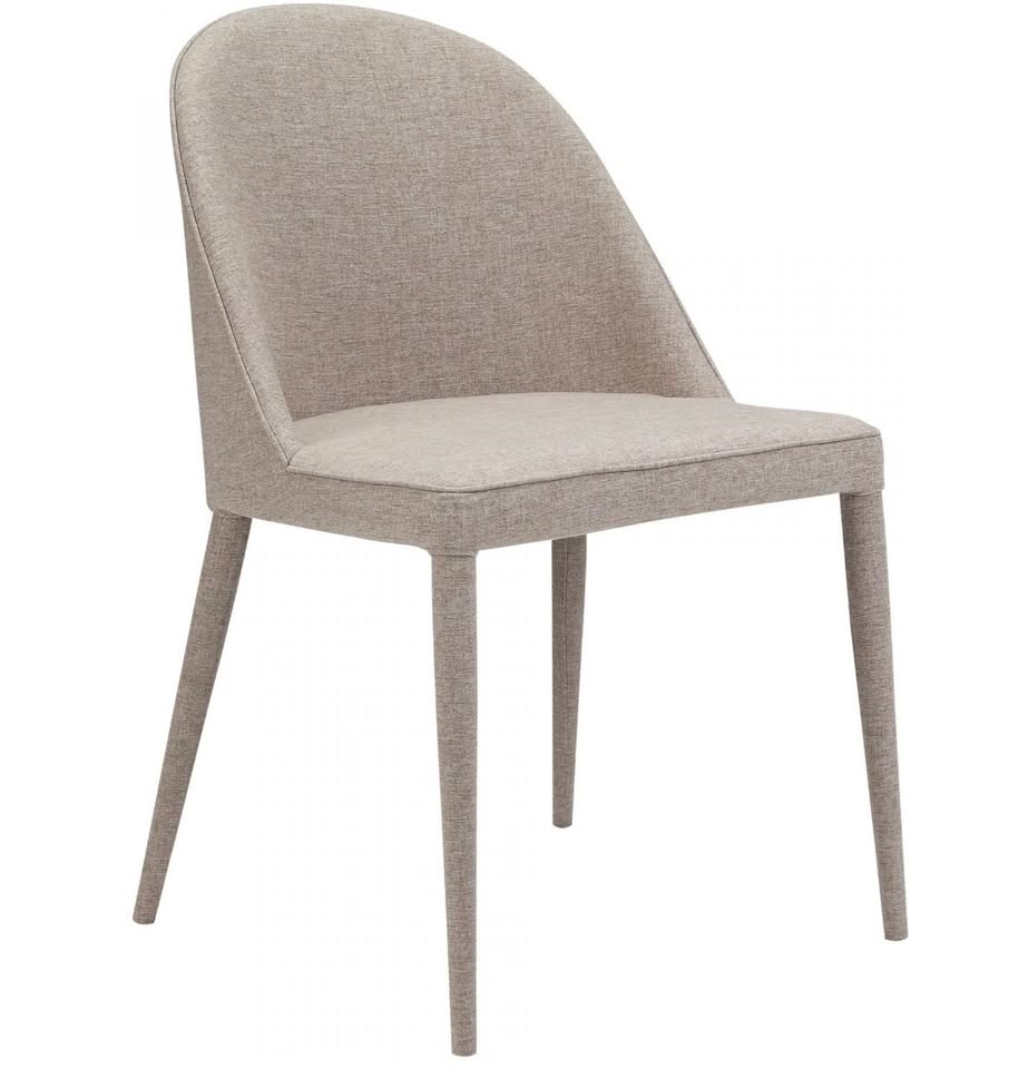 Set of two 18" grey fabric dining chairs🍷