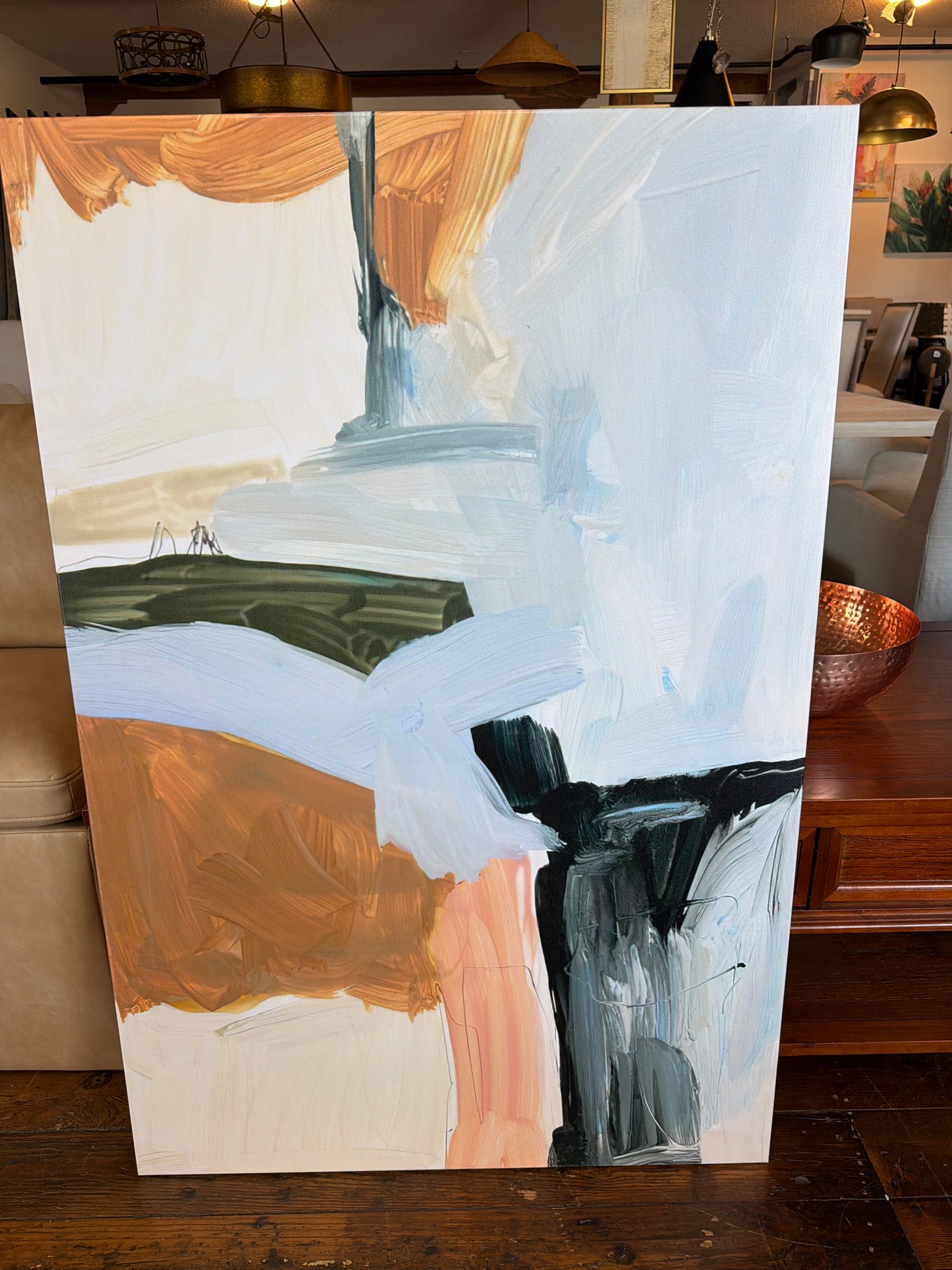 Colorful 30x42 brushstrokes canvas 🖌️