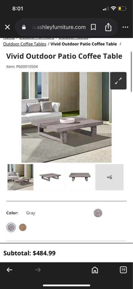 Eucalyptus outdoor / indoor wood coffee table 🍹
