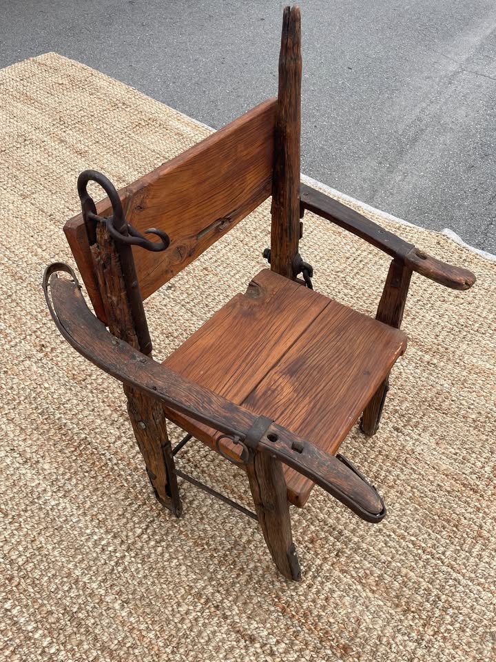 2 antique horse drawn sleigh bench seats 🐎