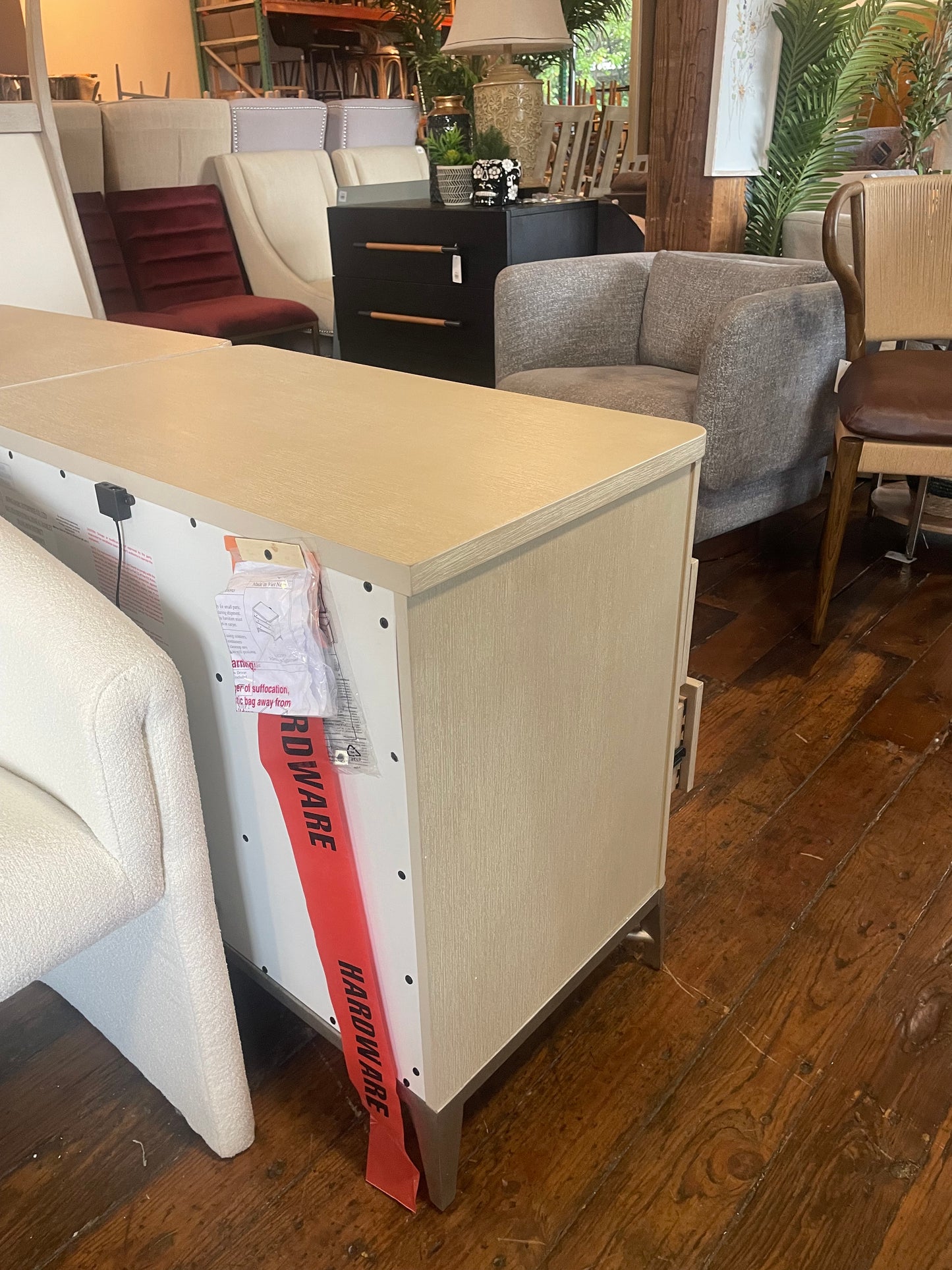 Oversized whitewashed nightstand πͺ΄
