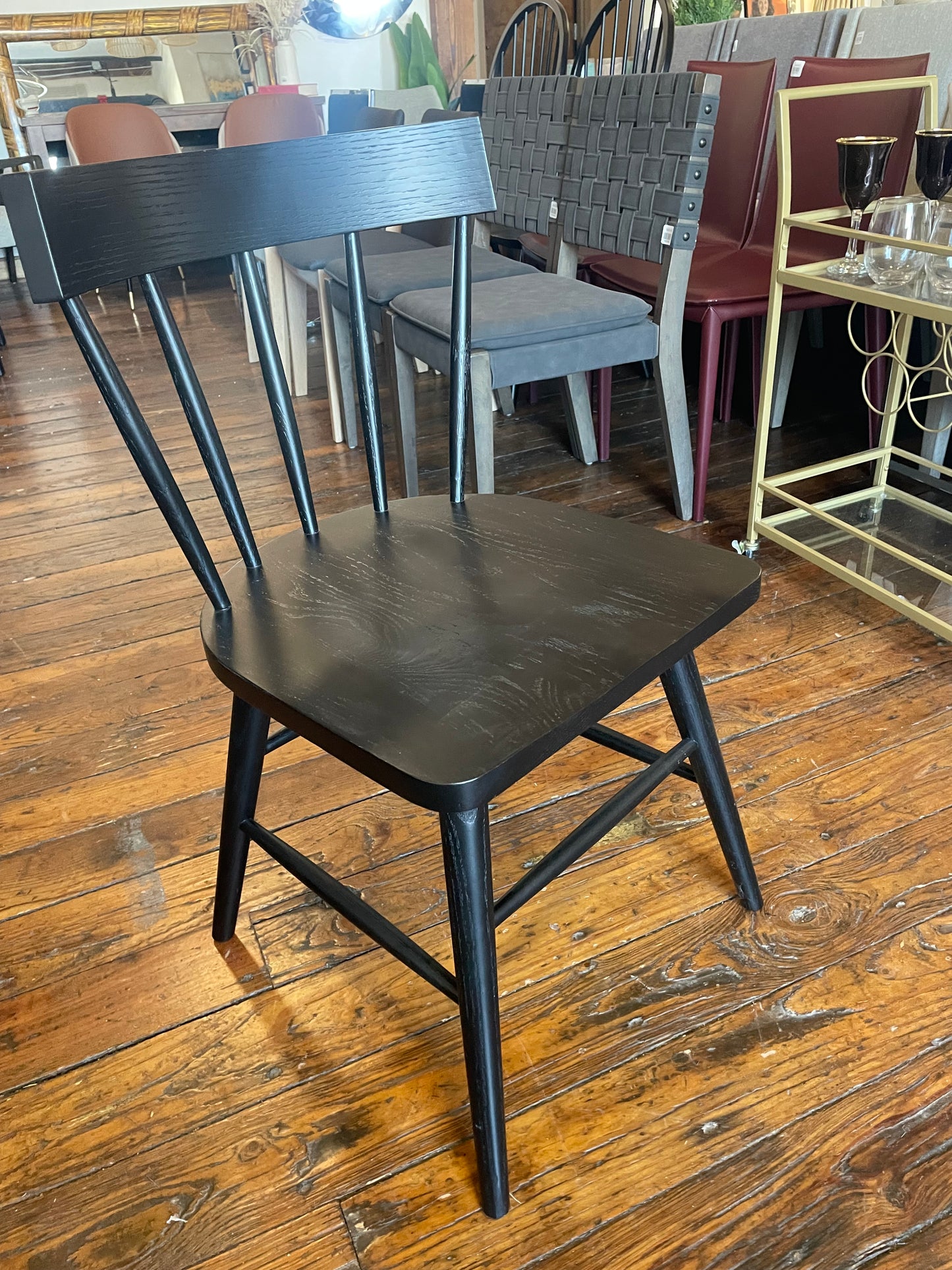 Poly & Bark black wood chair 🖤