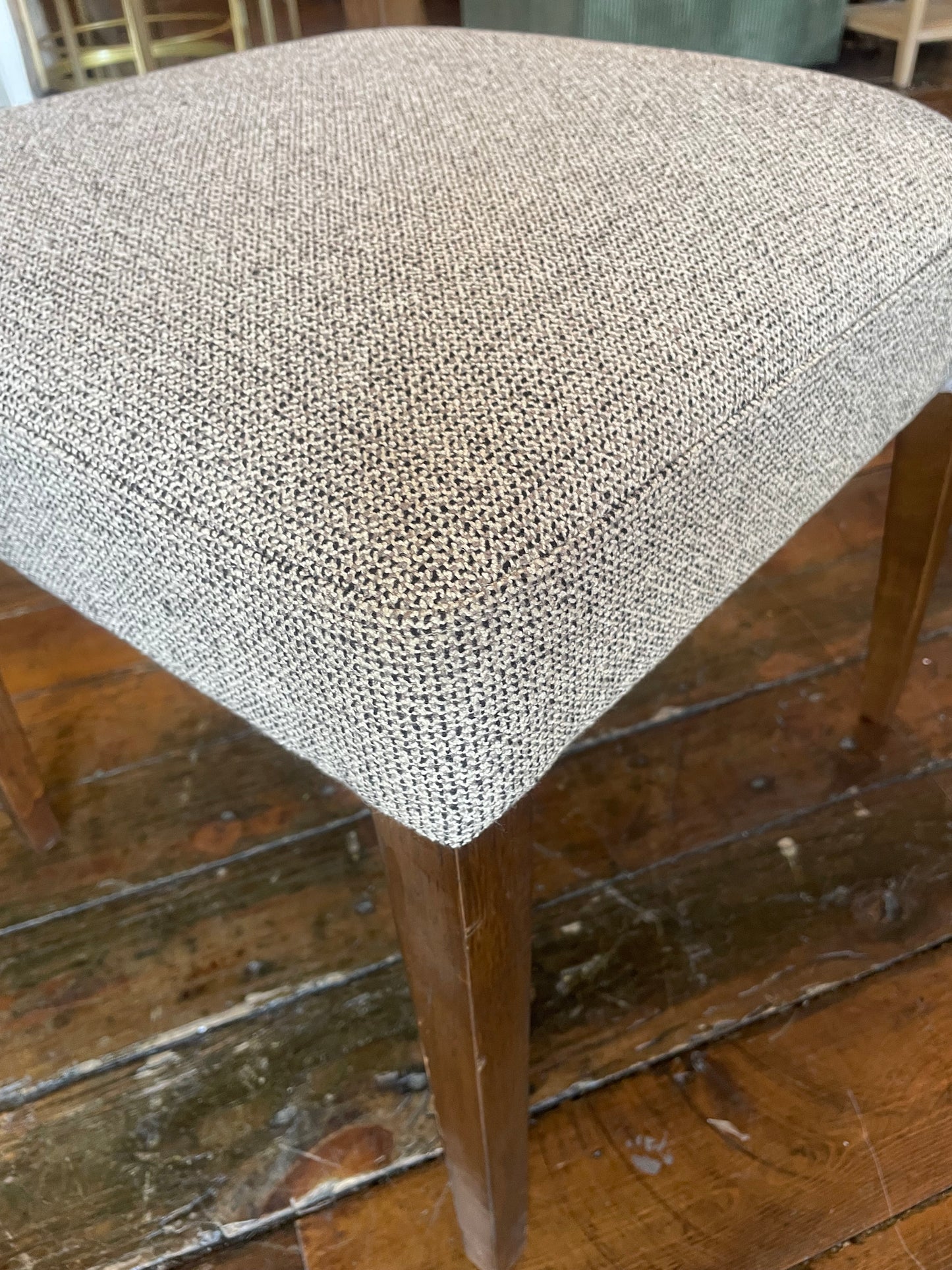 Four Hands grey leather & tweed chair ☕️