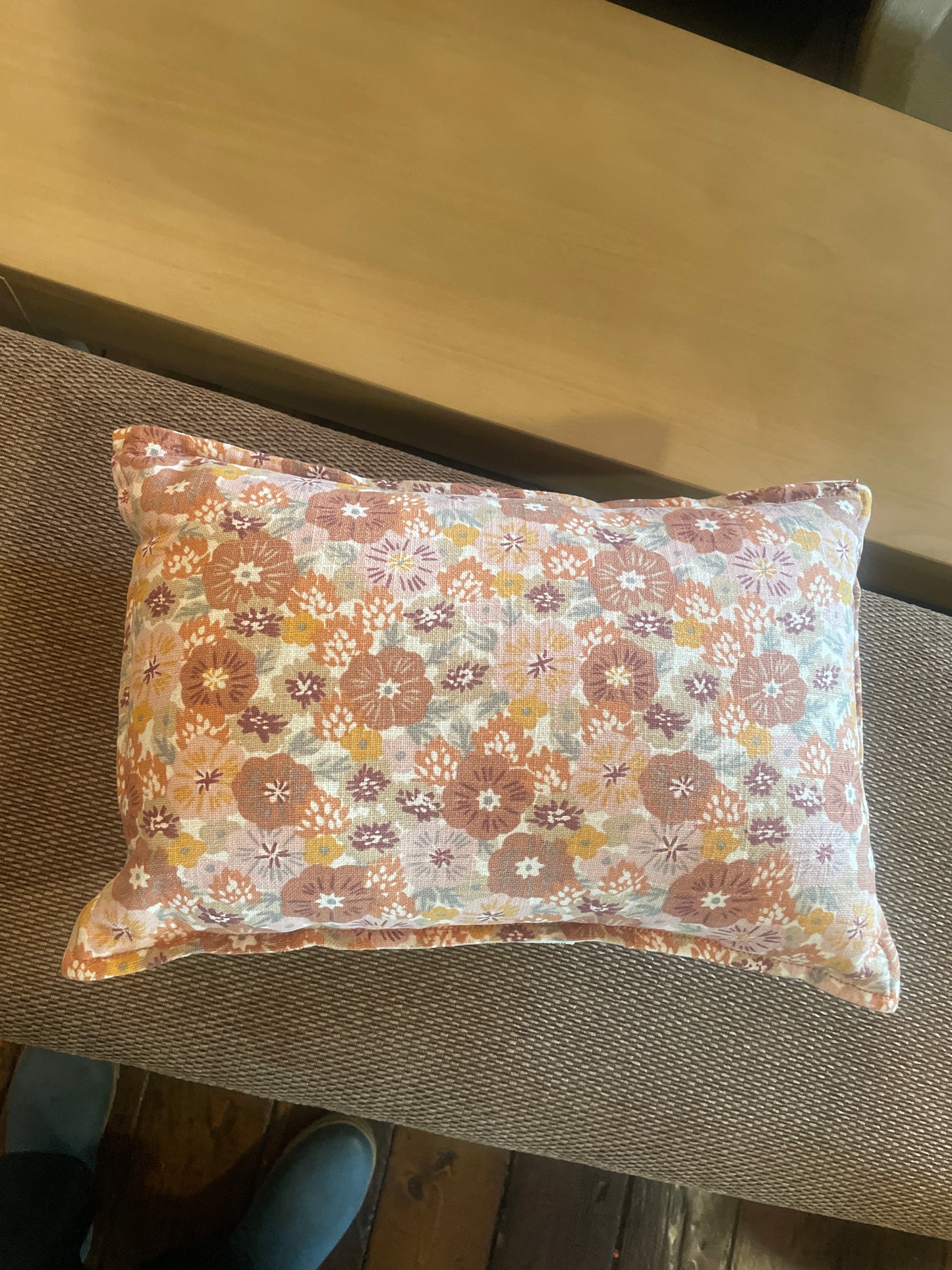 Colorful flower pillow 🌼