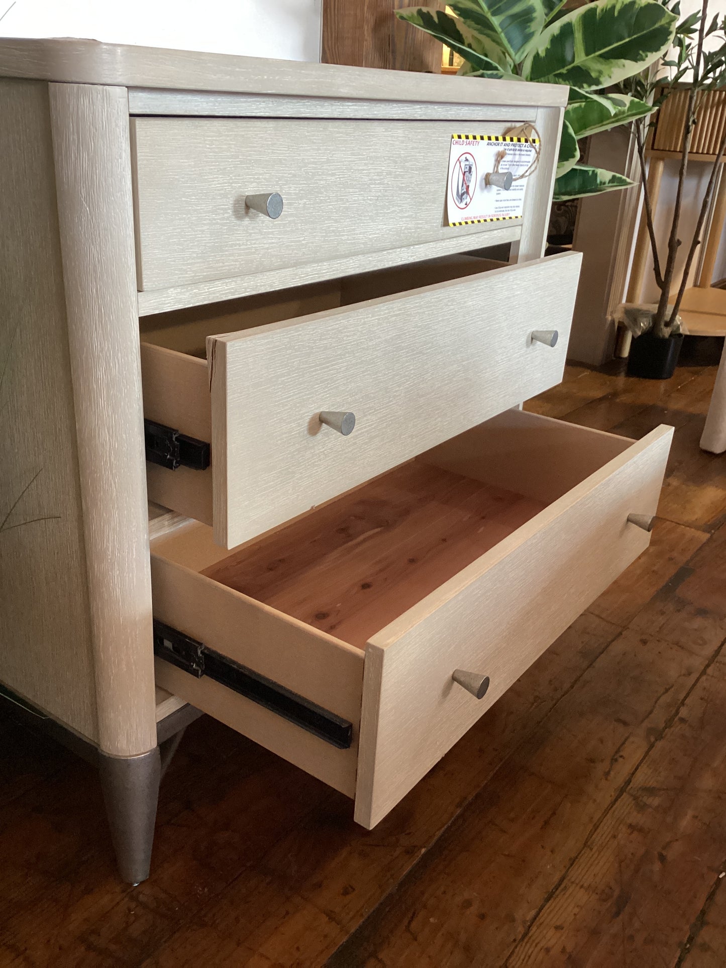 Oversized whitewashed nightstand πͺ΄