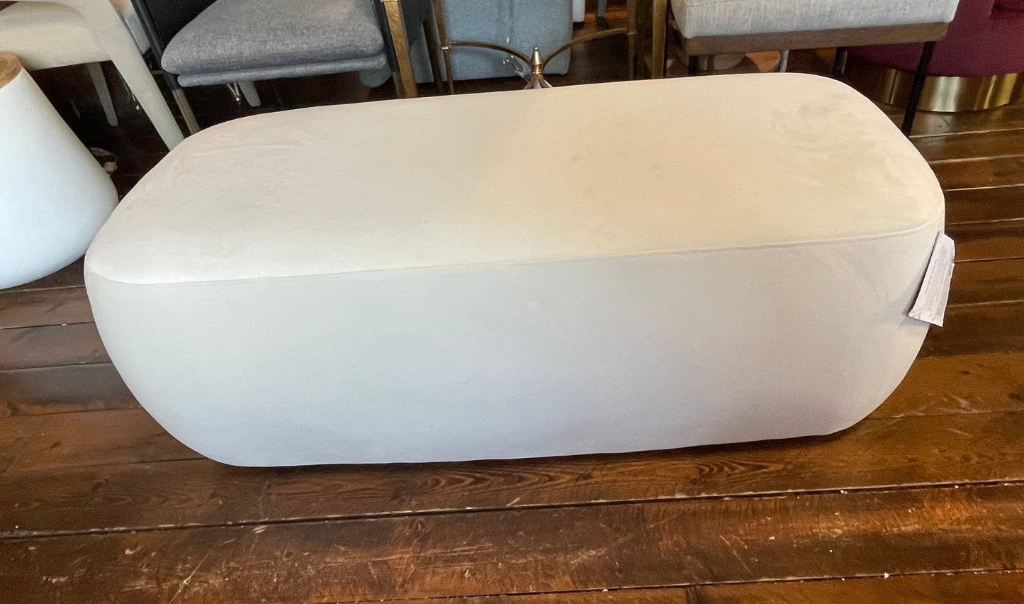 Cream velvet ottoman ♡