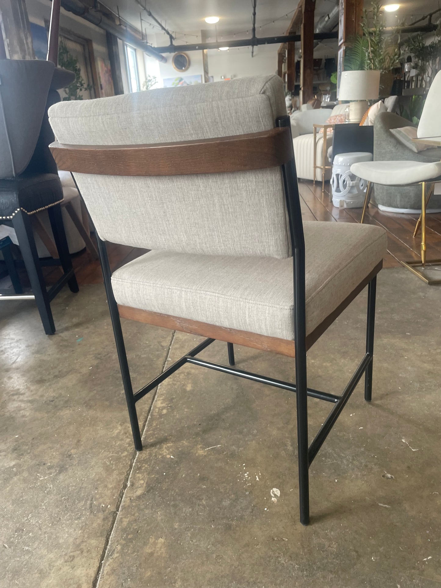 Four Hands modern grey desk or accent chair ✍🏻