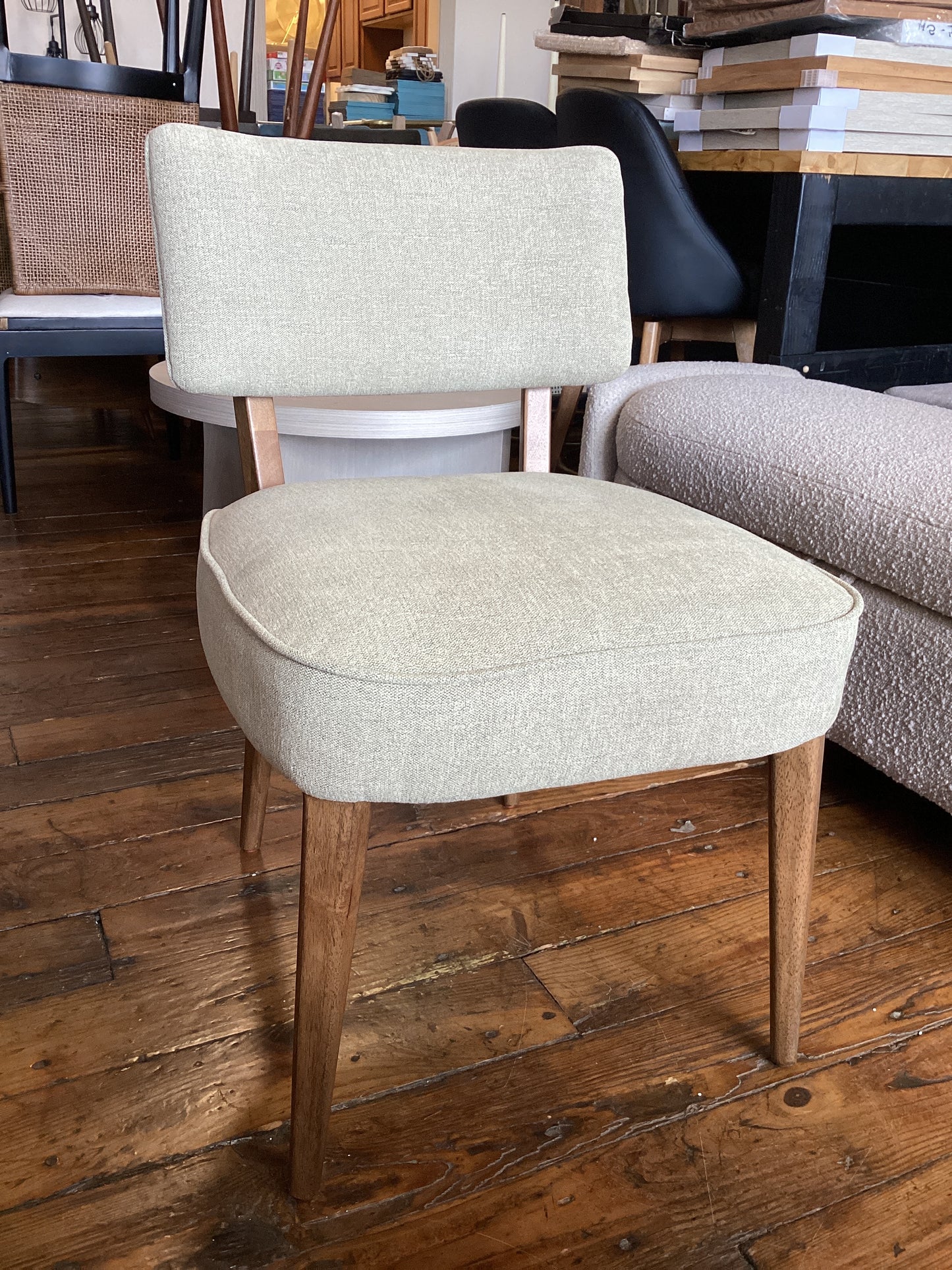 2 Four Hands light green modern dining or accent chairs 💫