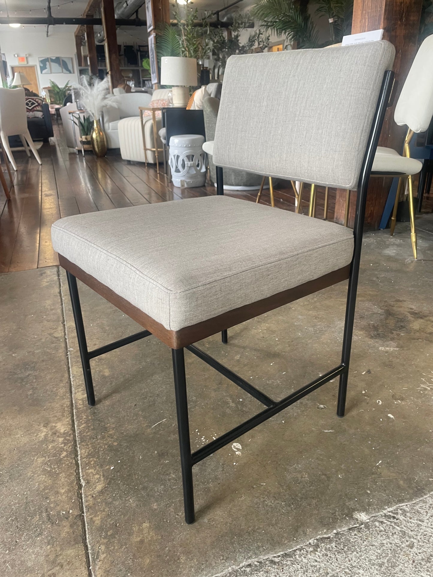 Four Hands modern grey desk or accent chair ✍🏻