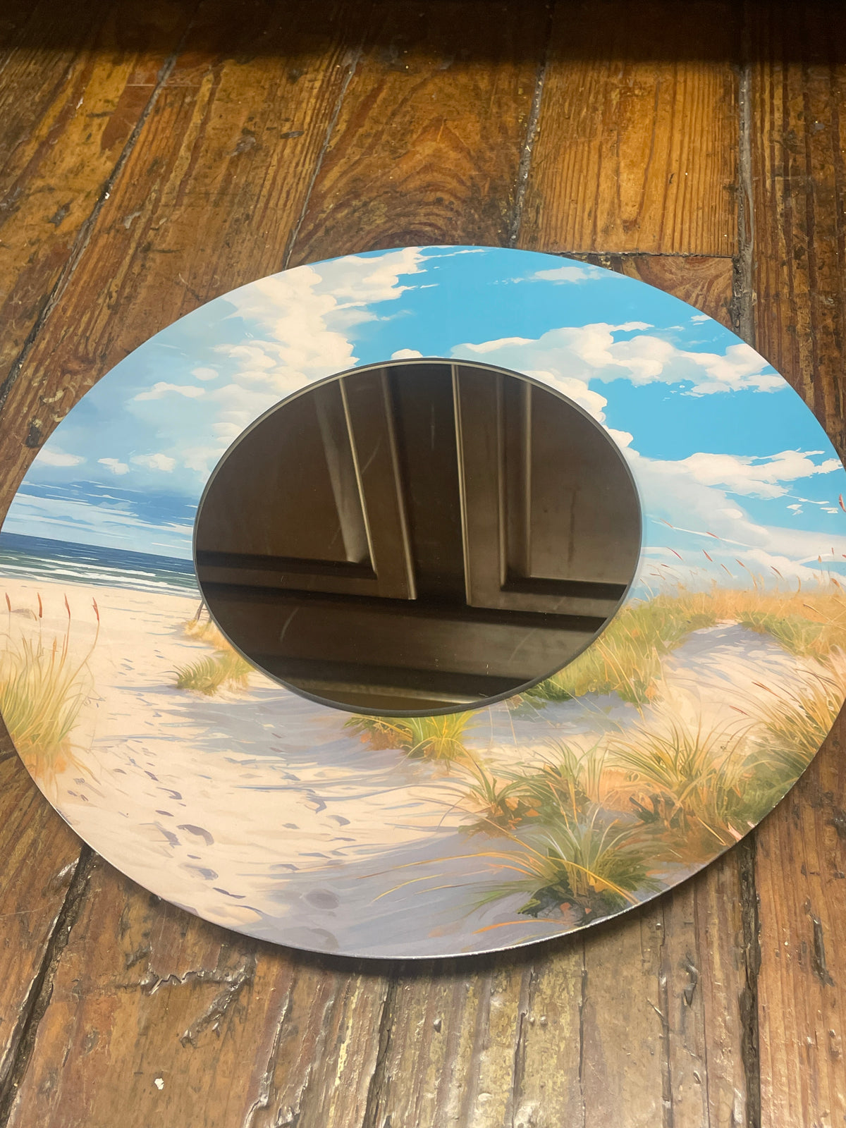 Round coastal wall mirror set 🏖