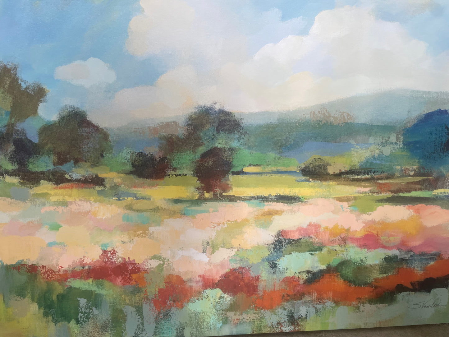 Colorful 32x42 landscape canvas 🌳