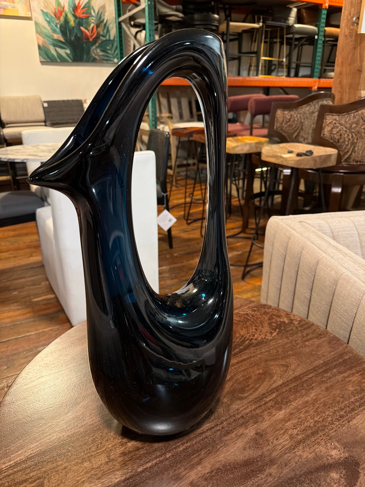 20β dark blue glass vase π»