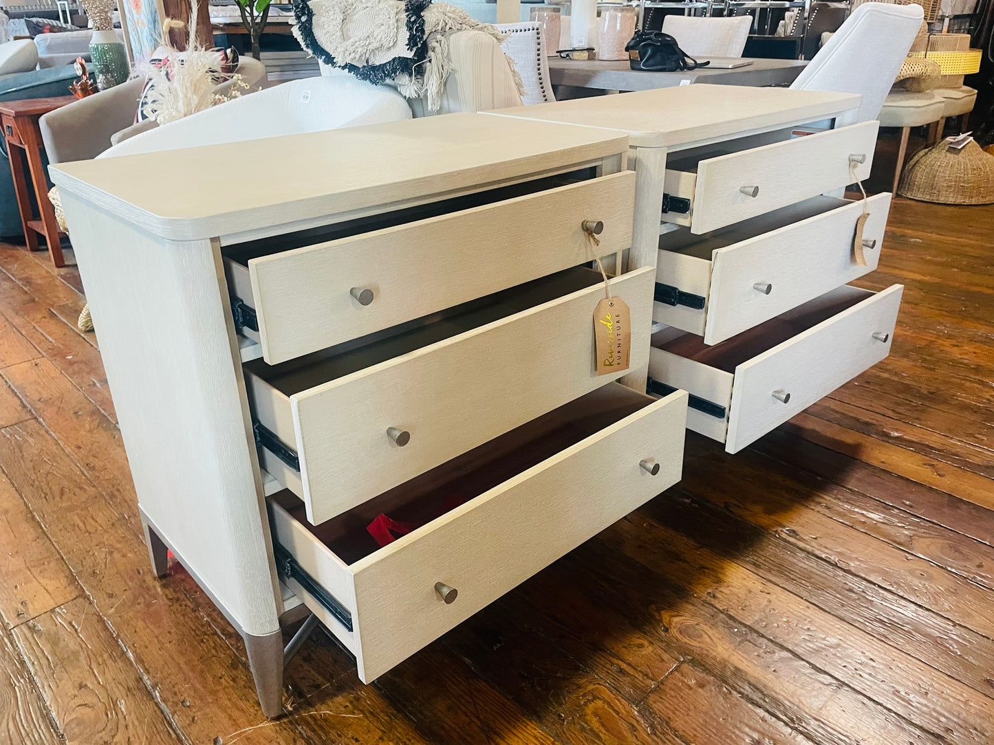 Oversized whitewashed nightstand πͺ΄