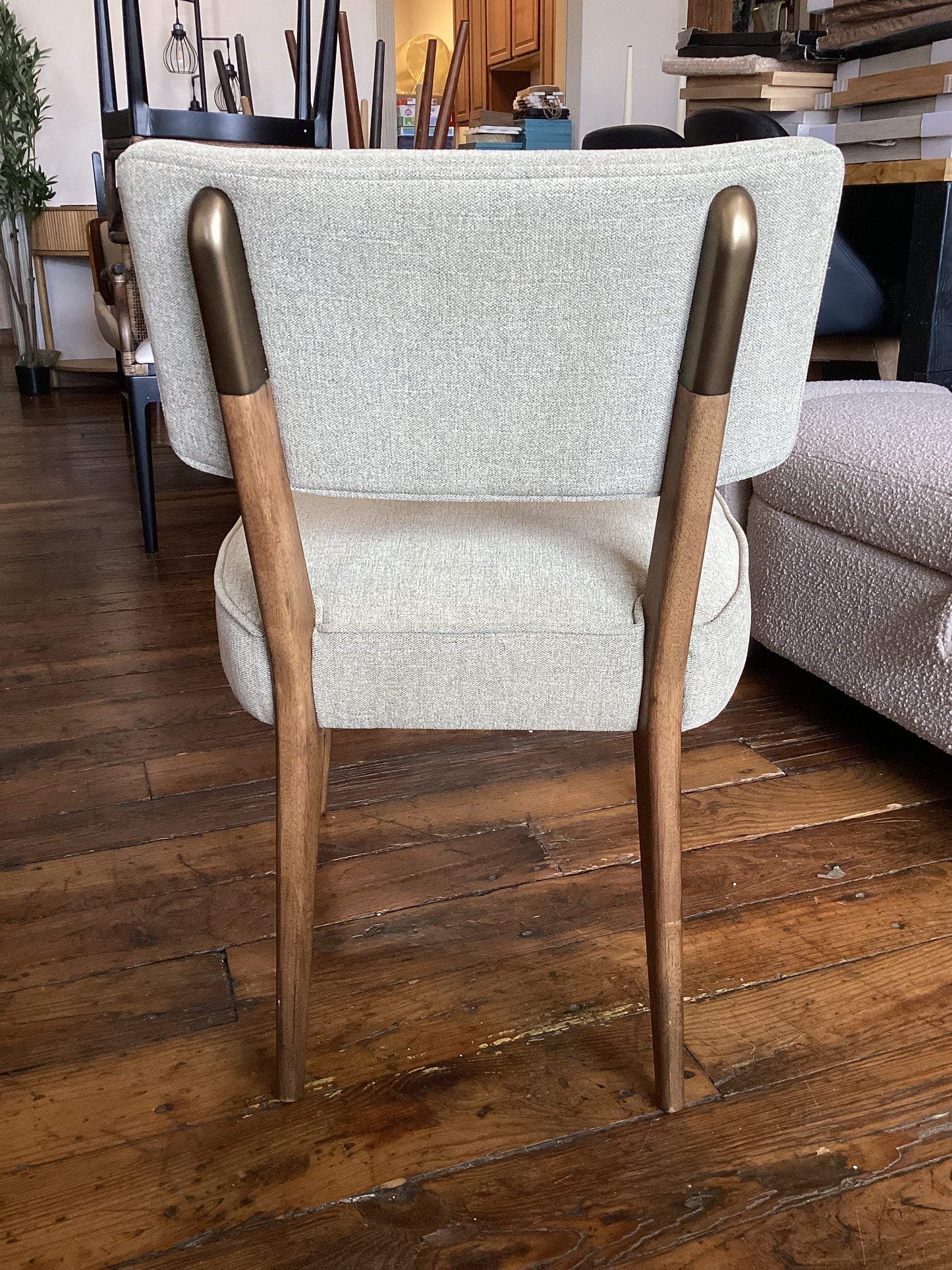 2 Four Hands light green modern dining or accent chairs 💫
