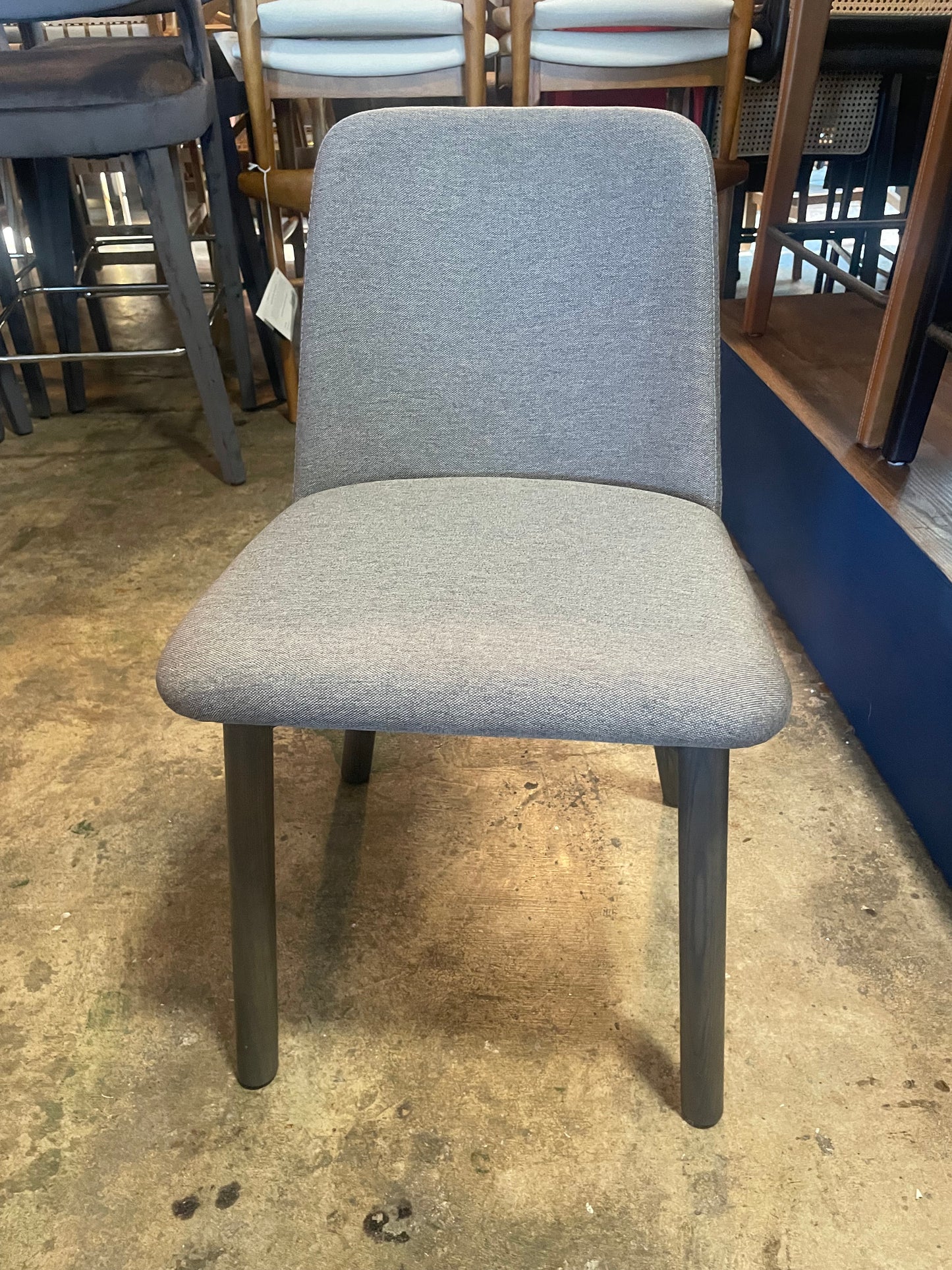 Pewter & smoke small Blu Dot chair 🩶