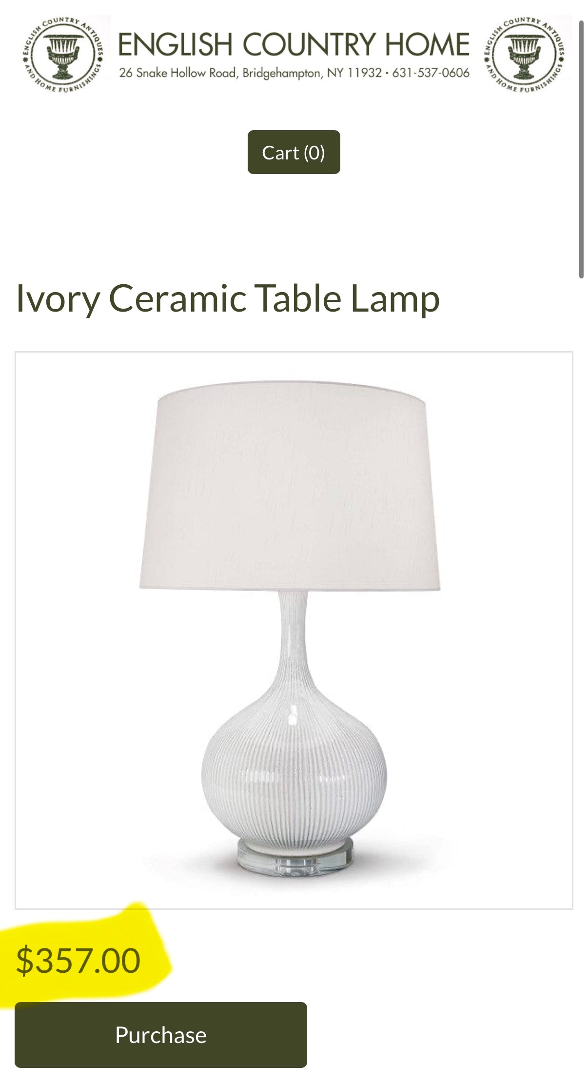 Ivory gourd shaped ceramic table lamp 🤍