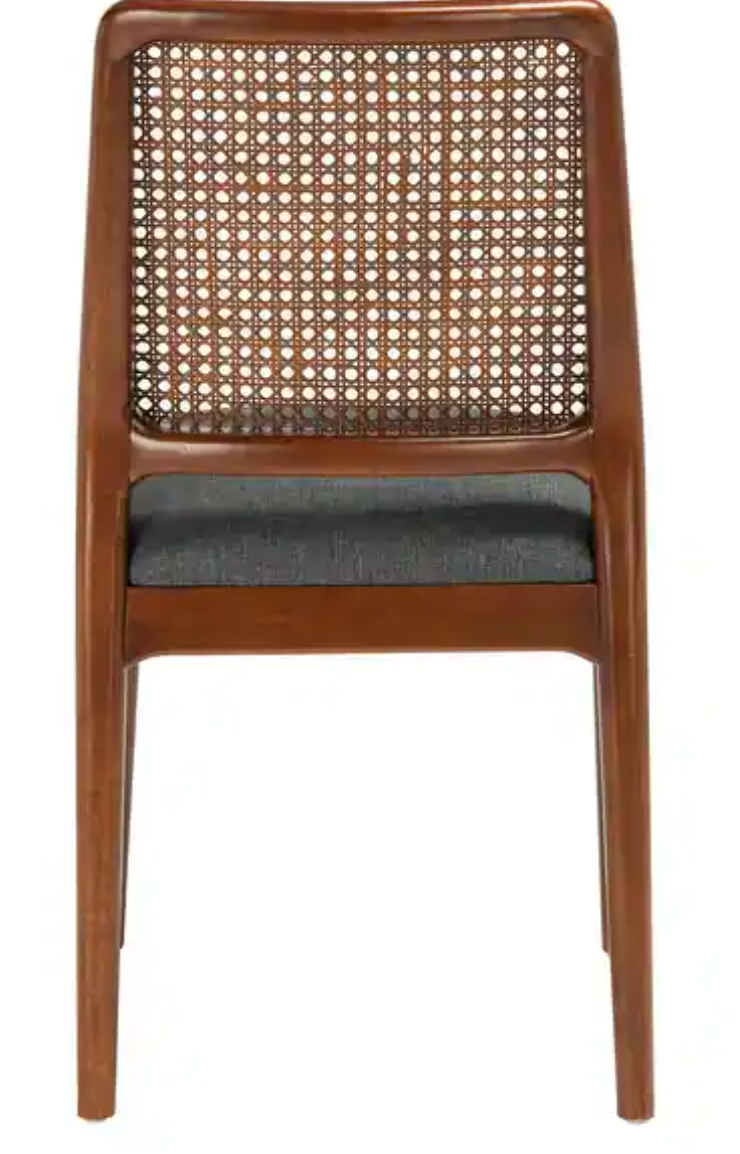 Brown & grey rattan coastal dining chairs 🤎