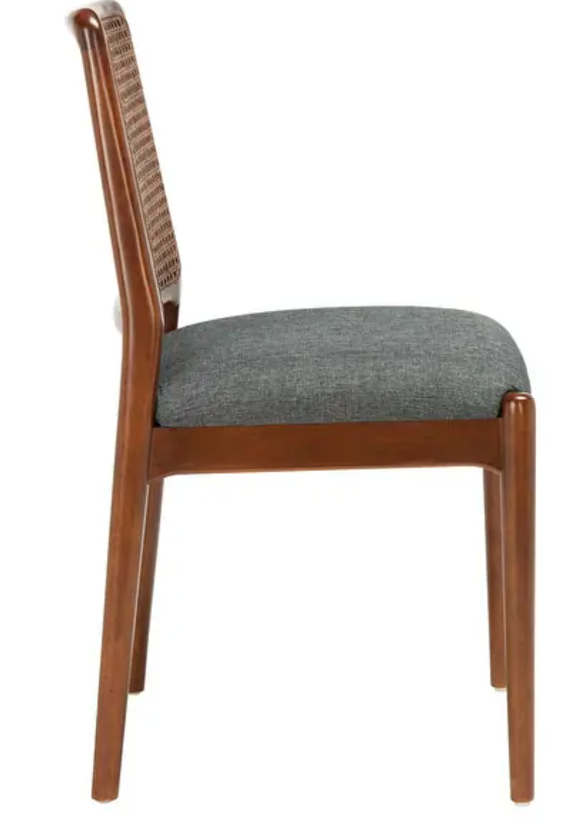 Brown & grey rattan coastal dining chairs 🤎