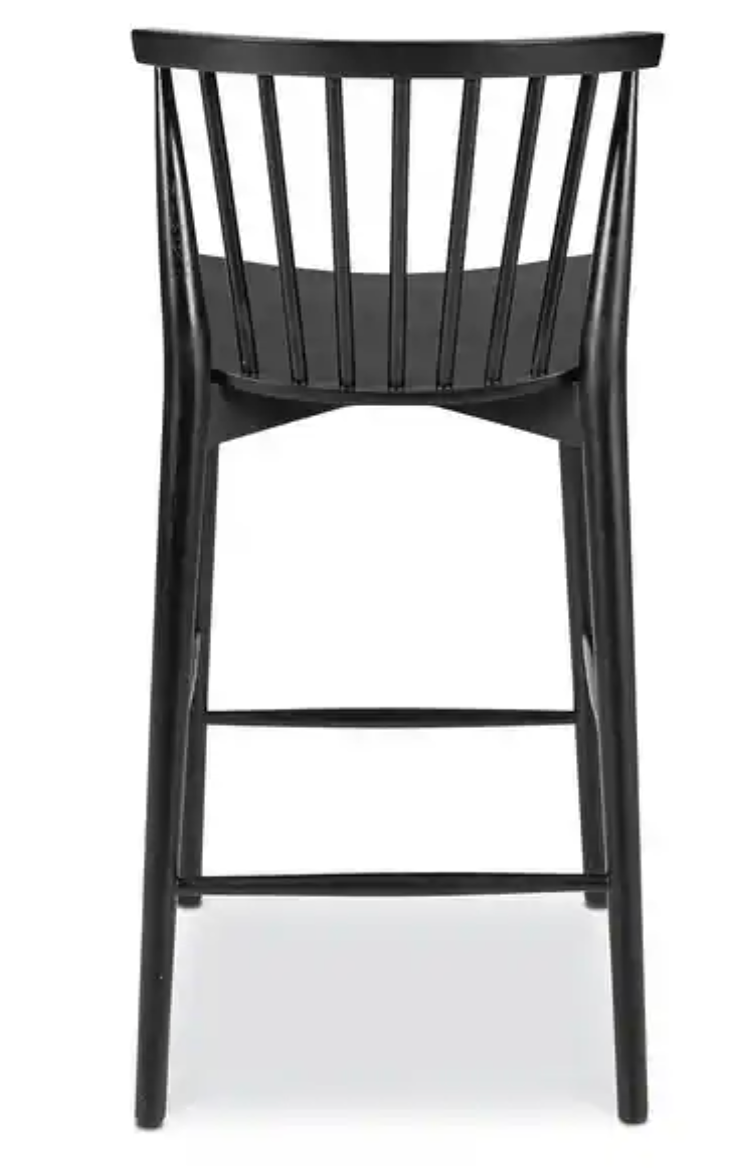 Black counterheight Poly & Bark barstool 🖤
