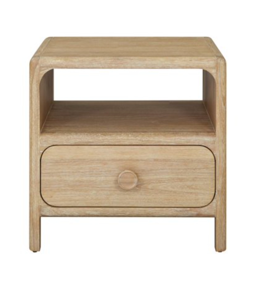 Light brown wood nightstand 🪷