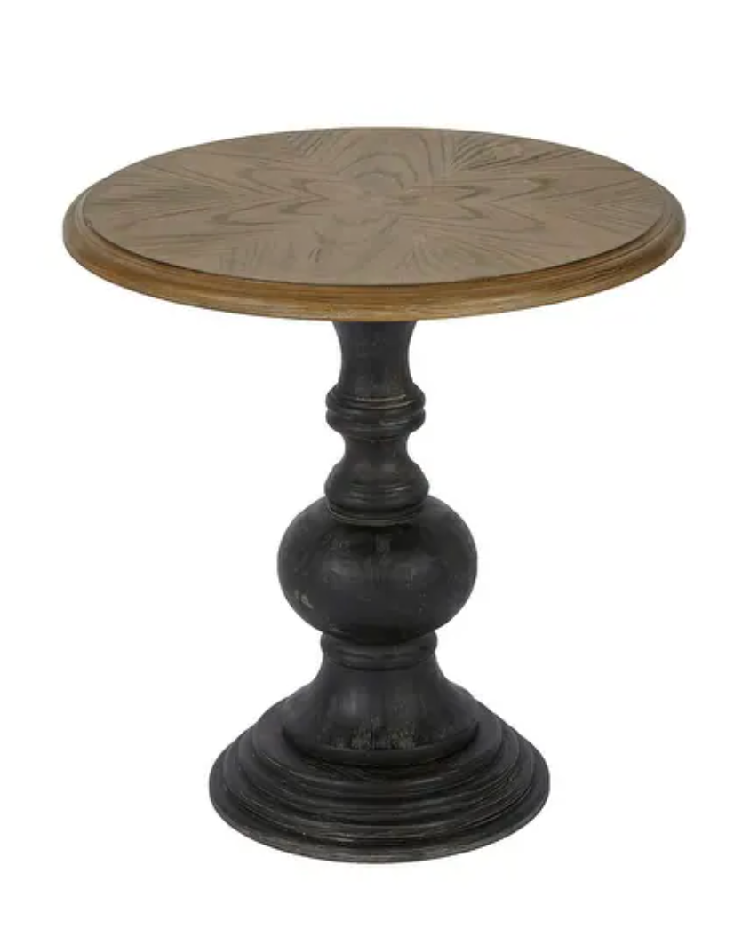 Reclaimed walnut wood accent table š