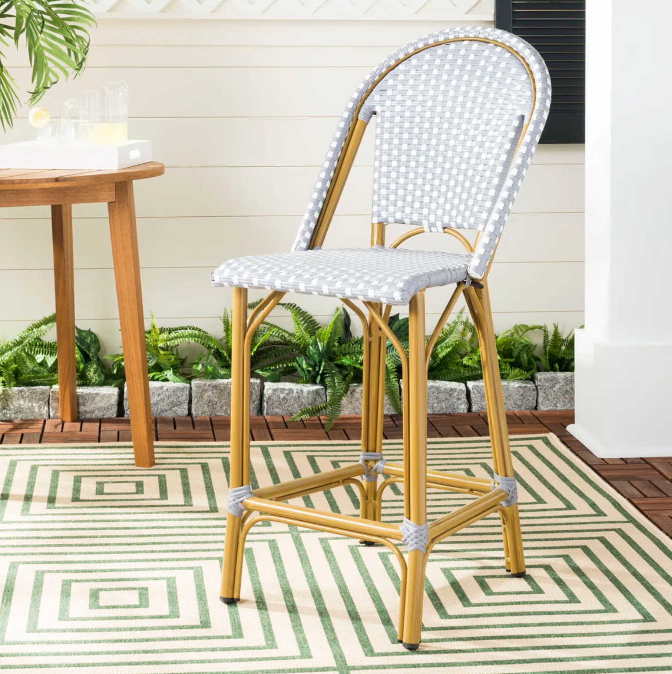 Wicker outdoor 26'' counterheight barstool πΉ