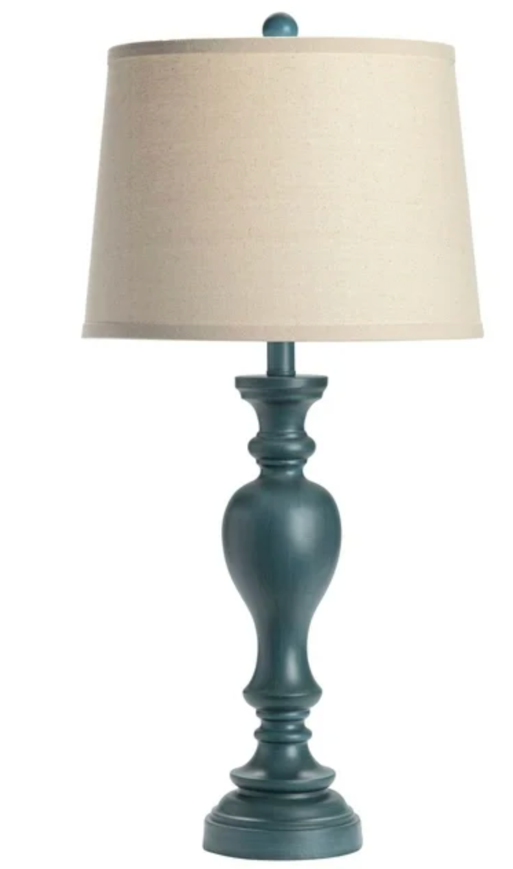 Turquoise 29.5" table lamp 💡