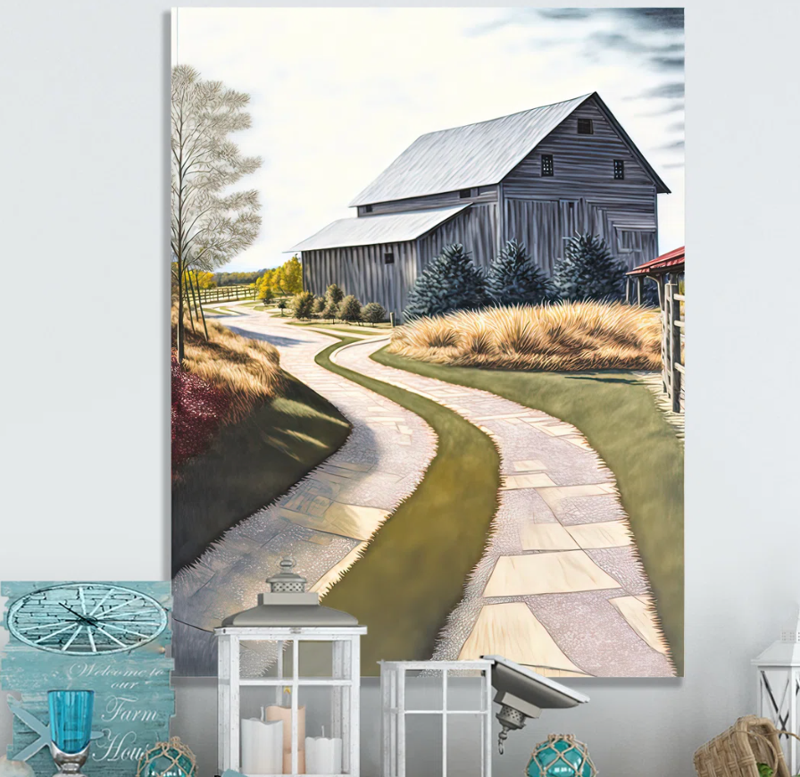 Charming cottage in the country canvas 🏡