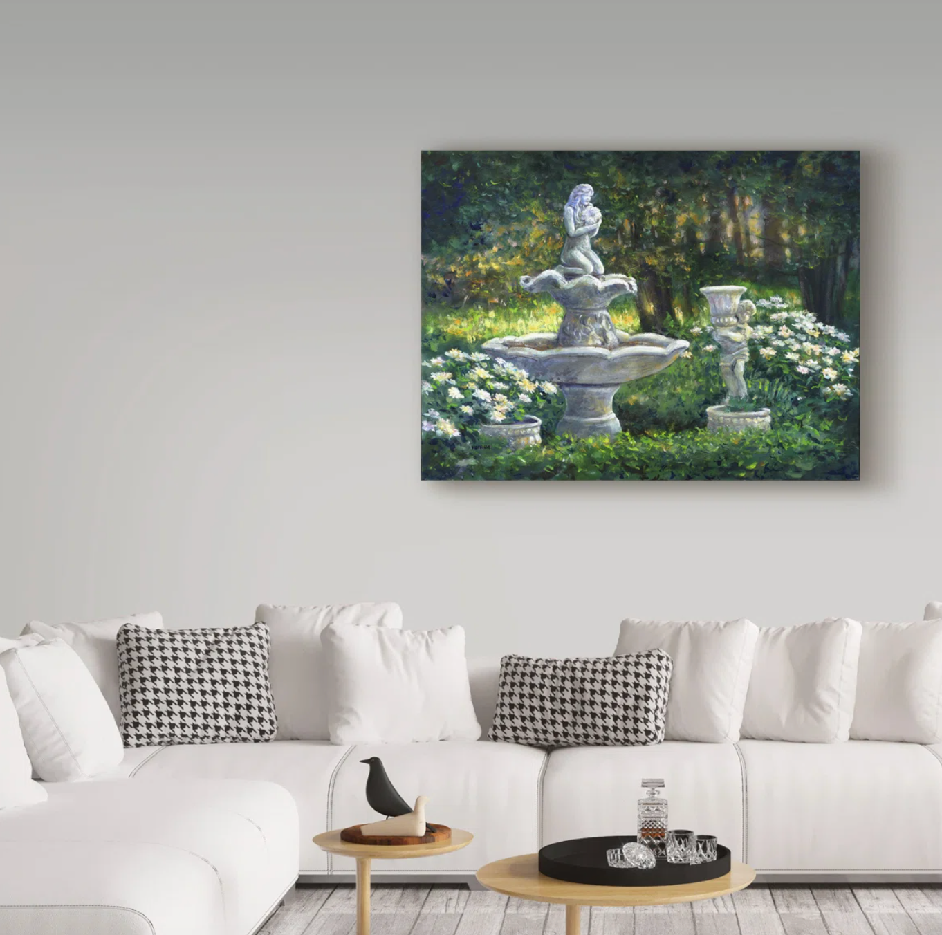 Light in the garden 14" H x 19" W canvas 🌿