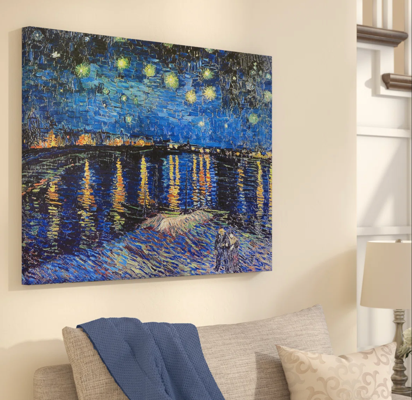 'Starry Night Over the Rhone' by Vincent van Gogh canvas π