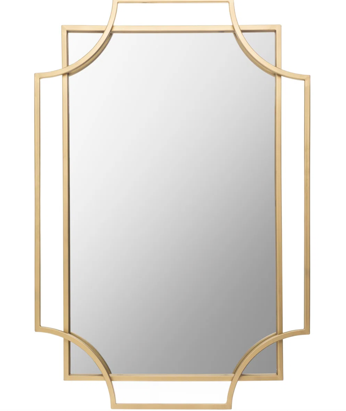 Elegant gold trim mirror ✨🪞