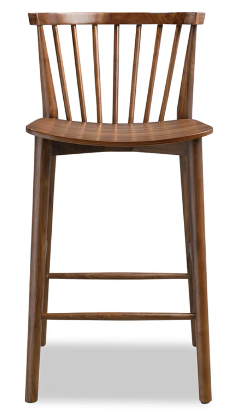 Brown wood Poly & Bark barstool 🥂🤎