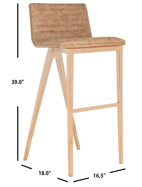 Brown & copper 28-inch barstool🥂
