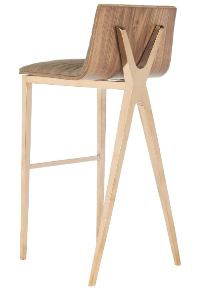 Brown & copper 28-inch barstool🥂
