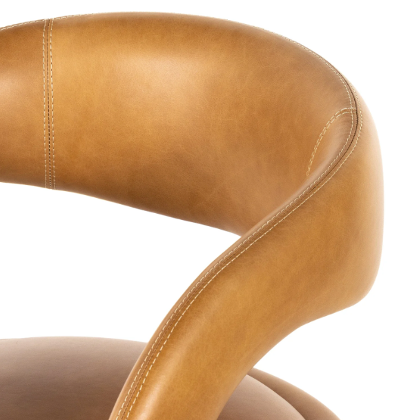 Four Hands genuine butterscotch leather counterheight barstool 🥂