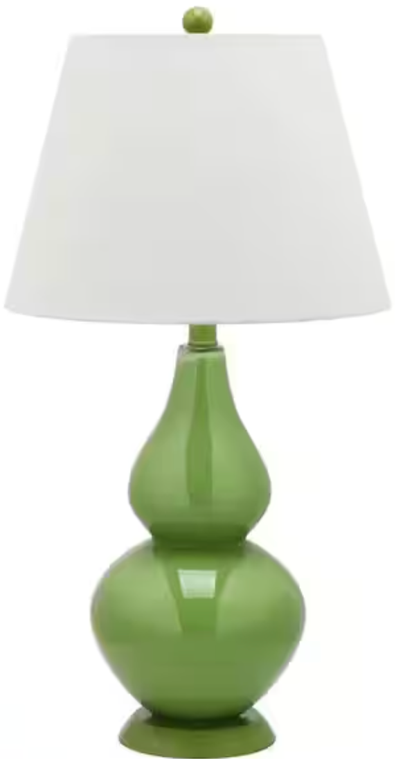 Sage green 26" gourd lamp 🌿
