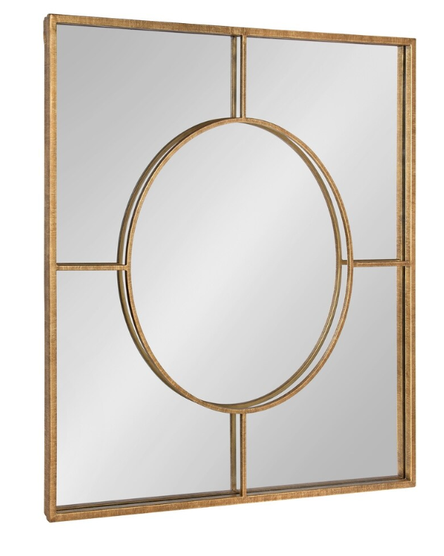 Modern glam 30x30 gold square mirror ✨