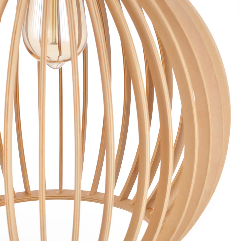 Wood 18.5" 1-light natural ceiling pendant 🌻
