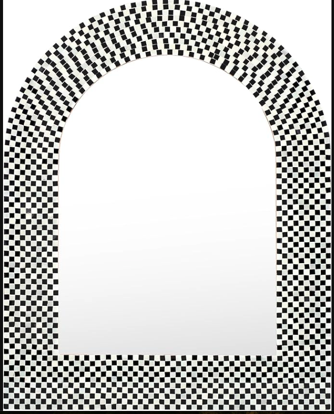 Arch checkered 30x24 mirror🍸