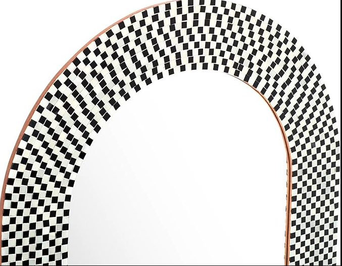 Arch checkered 30x24 mirror🍸