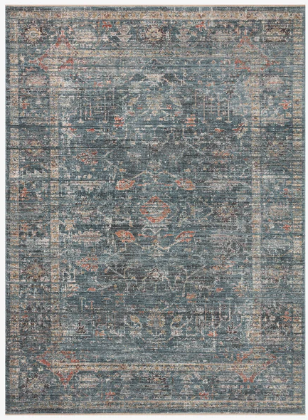 2x3 Loloi soft denim blue / multicolor rug πΌ
