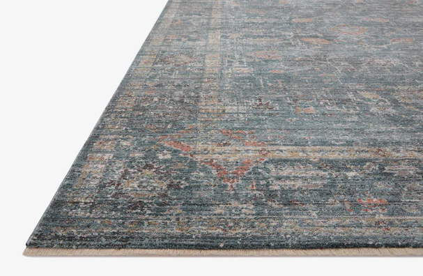 2x3 Loloi soft denim blue / multicolor rug πΌ
