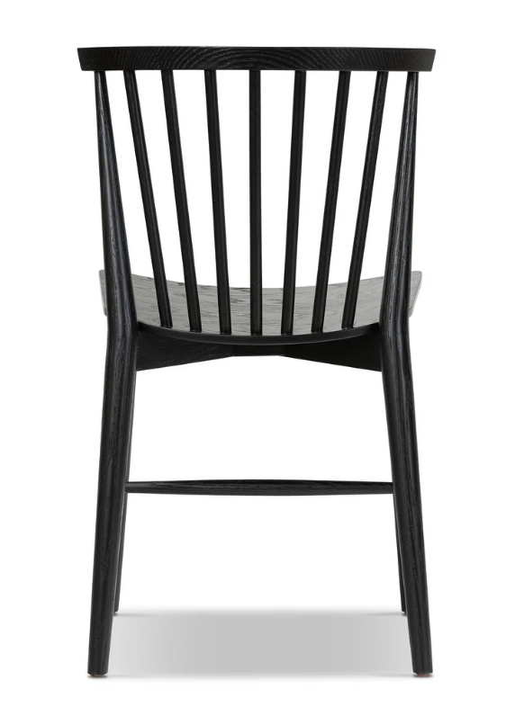 Spindled black Poly & Bark wood Ligna dining chair 🖤